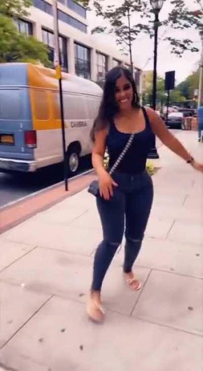 The catcalls she must get on the daily..