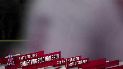 [Highlight] Brett Phillips ties the game with a HR with the Angels down to their last out!