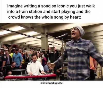 Why are these people in a train station singing Eli and Kliner's song? Are they stupid?