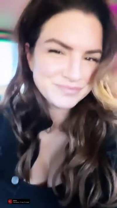 Instagram video with cleveage.