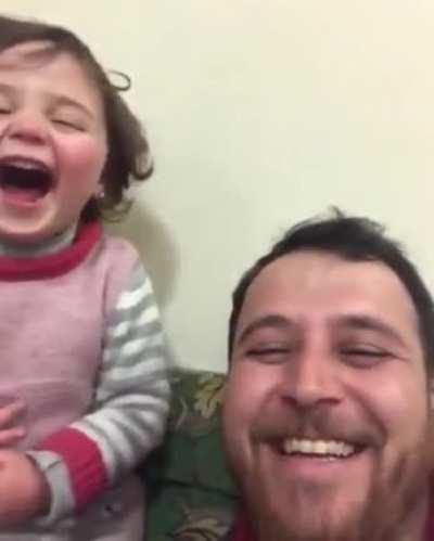 Syrian father plays 