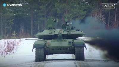 RU POV: Latest modification of Russian T-90M tank been produced