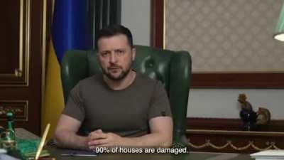 President Zelenskyy: This address of mine is dedicated to four cities of Ukraine: Kharkiv, Kyiv, Severodonetsk and Kryvyi Rih. And through them - to our whole state, to all our cities and communities.
