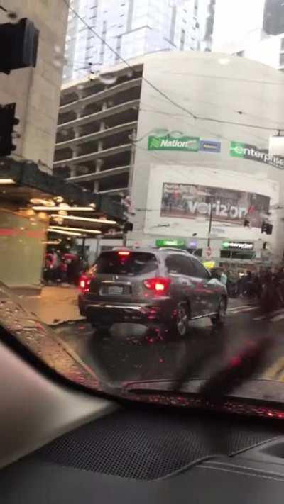 When there’s a protest but your time is still more important than everyone else’s