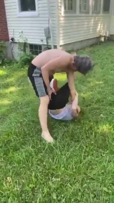 Almost got jumped not to long ago (I'm the shirtless one)