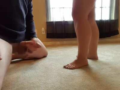 You need stamina training, every time you get close to cumming I'm going to kick you in the balls 😂!