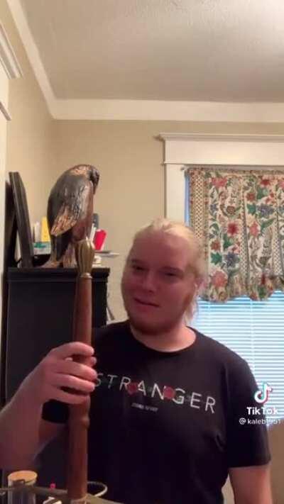 Dude got one hell of an explosion enchantment on that bad boy.