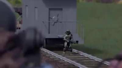 Master Chief vs Thomas The Tank Engine