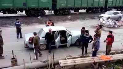 Public transportation by Russians.