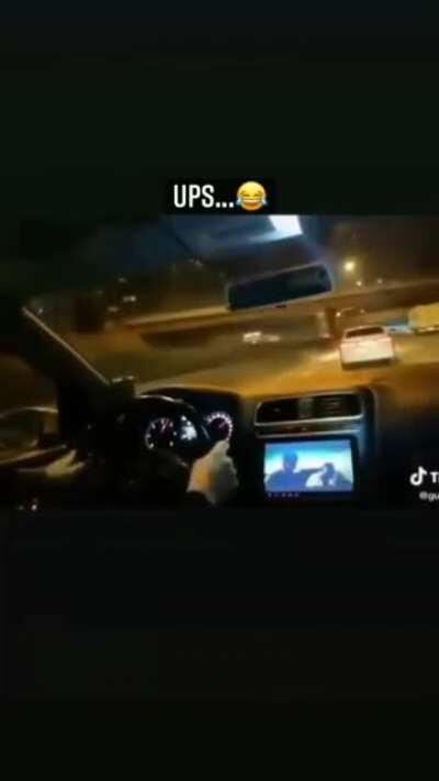 Get the hell out my.....Oh SHIT!