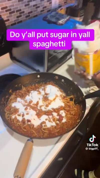 Sugary spaghetti