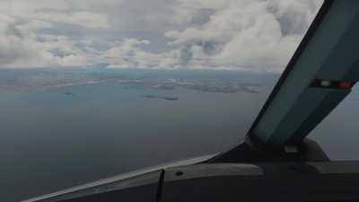 Tropical Depression Rolling In, RNAV 04, Cebu, Philippines. **caution, flashing lights, lightning in timelapse**
