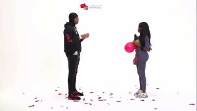 She standing on business for the boy 😂😂😂