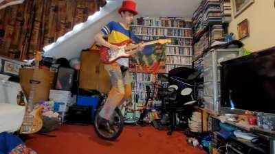 i did a cover of the Corruption theme music on a unicycle