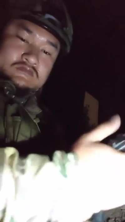 Russian soldier reloads a magazine, date and location is unknown (Russian POV)