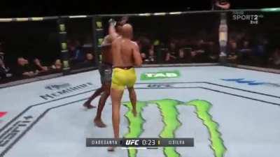 All significant strikes - Anderson Silva vs Israel Adesanya