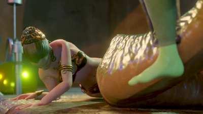 Princess Leia, Oola and Jabba the Hutt (PN34)