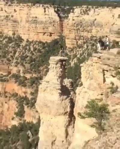 A very dangerous but successful jump