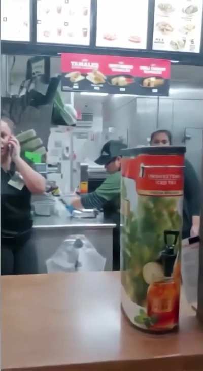 Customer gets mad at manager for apparently using profanity at her