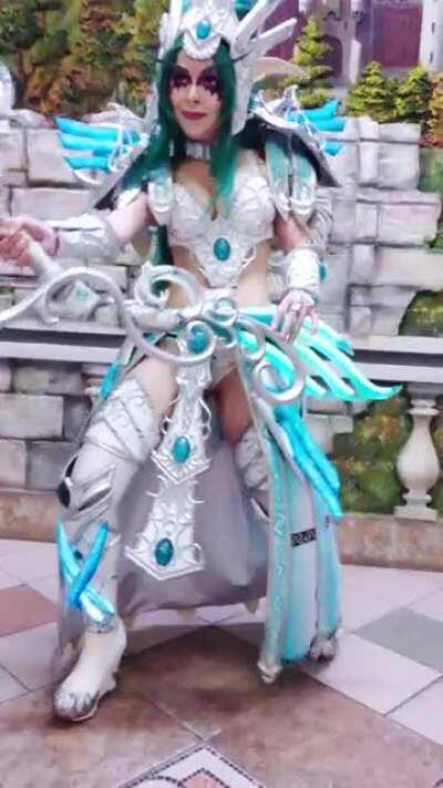 Tyrande cosplay video ( caution vertical! ) * Hello to those people who said that I am a drawn 3D model*