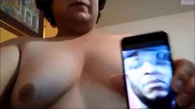 Thick and strong tranny wants to dominate with her chest.