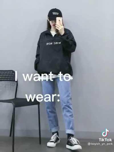 other girl's wear fabric but i wear fabric 😎