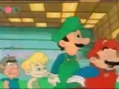 I found this reference in the Mario Cartoons