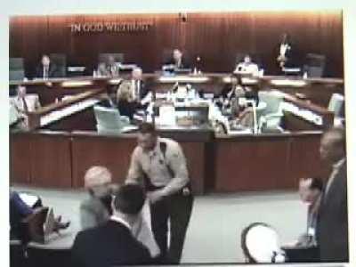 To act like she was hit with a ton of bricks