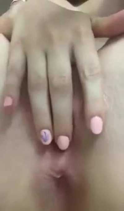 Sticky from thinking about dick 😅