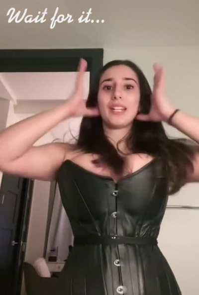 Stuffing J cups into corset