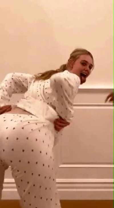 Elle Fanning being a tease