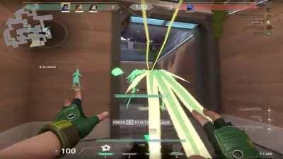 Trapping enemy omen in a corner