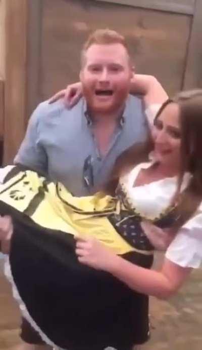 Guy tries to lift a woman [NSFW]