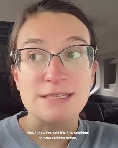 She is suing her parents because she didn't give consent to being conceived...