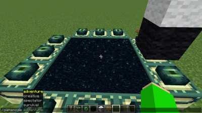 Dropping a long stalactite into an end portal makes an instant death trap