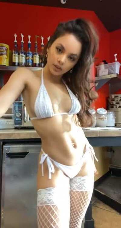 This chick dresses like this for work