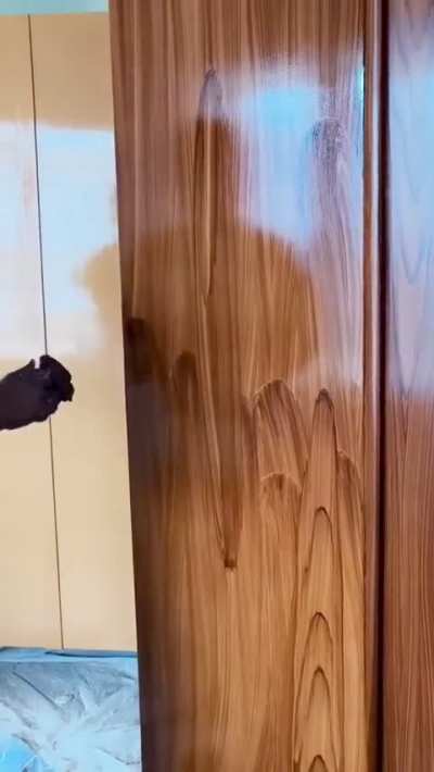 Faking the Wooden Texture By Painting It