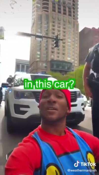 Chicago PD pulls over a Mario Karter