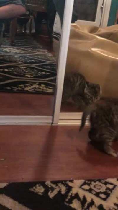 Oh god there’s a monster and it’s copying me