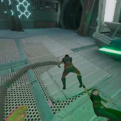 Previously unseen footage from RoTS: Lucas cut