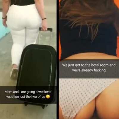 Mom and me on a weeknd vacation