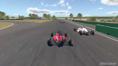 Whose at fault here? I'm the red car.