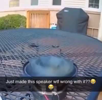 Speakers going crazy