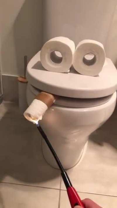 No smoking in the bathroom they say