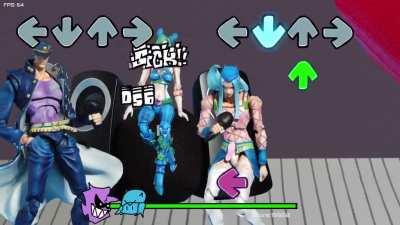 Stone Ocean Dad Battle Stop Motion