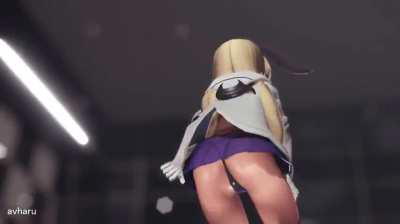 Shimakaze - CIKI CIKI BAM BAM [MMD R18] 