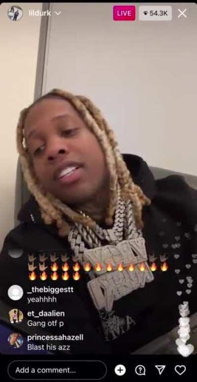 Lil Durk on Live