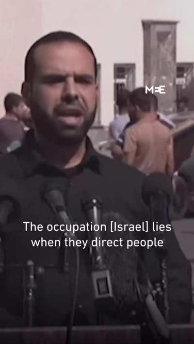 “We say to US President Biden, these are the victims of Israeli terrorism.”