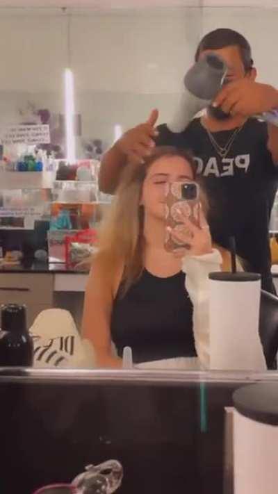 Getting Her Hair Done