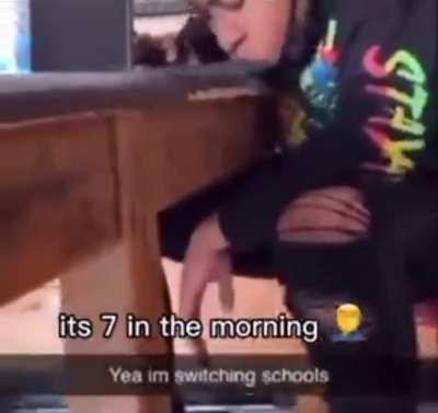 Shoulda went to private school